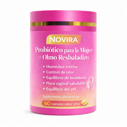 Novira® | Gomitas Probióticas para Mujer + Olmo Resbaladizo