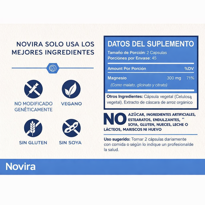 Novira® | Magnesio Triple Acción